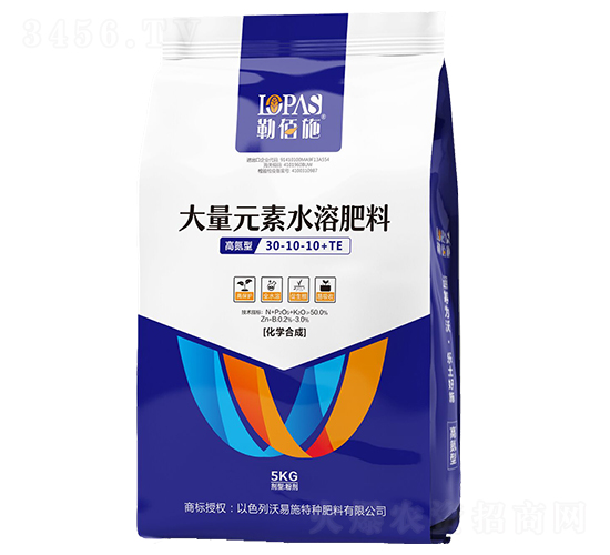 5kg�ߵ��ʹ���Ԫ��ˮ�ܷ���30-10-10+TE-�հ�ʩ-����ʩ