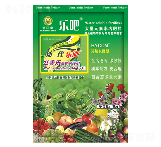 1kg�߼ظ�þ�ʹ���Ԫ��ˮ�ܷ�12-10-30+5CaO+2MgO+TE-�ְ�׳����-������