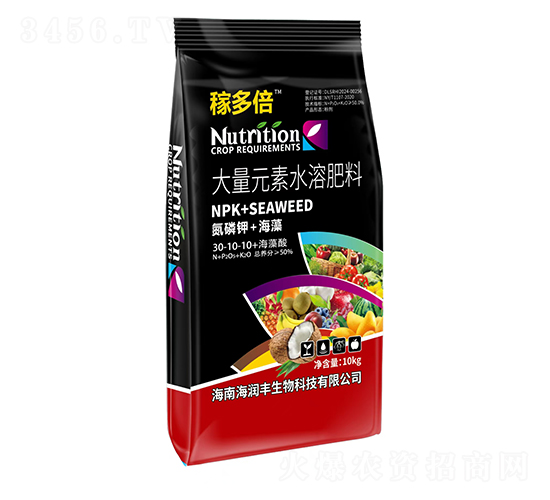 10kg����Ԫ��ˮ�ܷ���30-10-10+������-�ڶ౶-�����