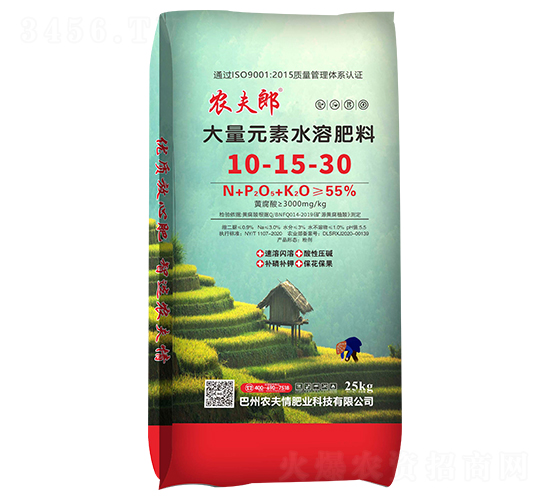 25kg����Ԫ��ˮ�ܷ���10-30-15-ũ����-ũ����