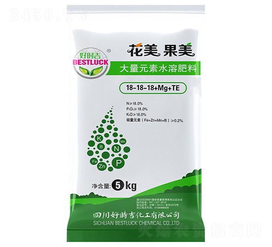 ����Ԫ��ˮ�ܷ���18-18-18+1Mg+TE-��������-��ʱ��